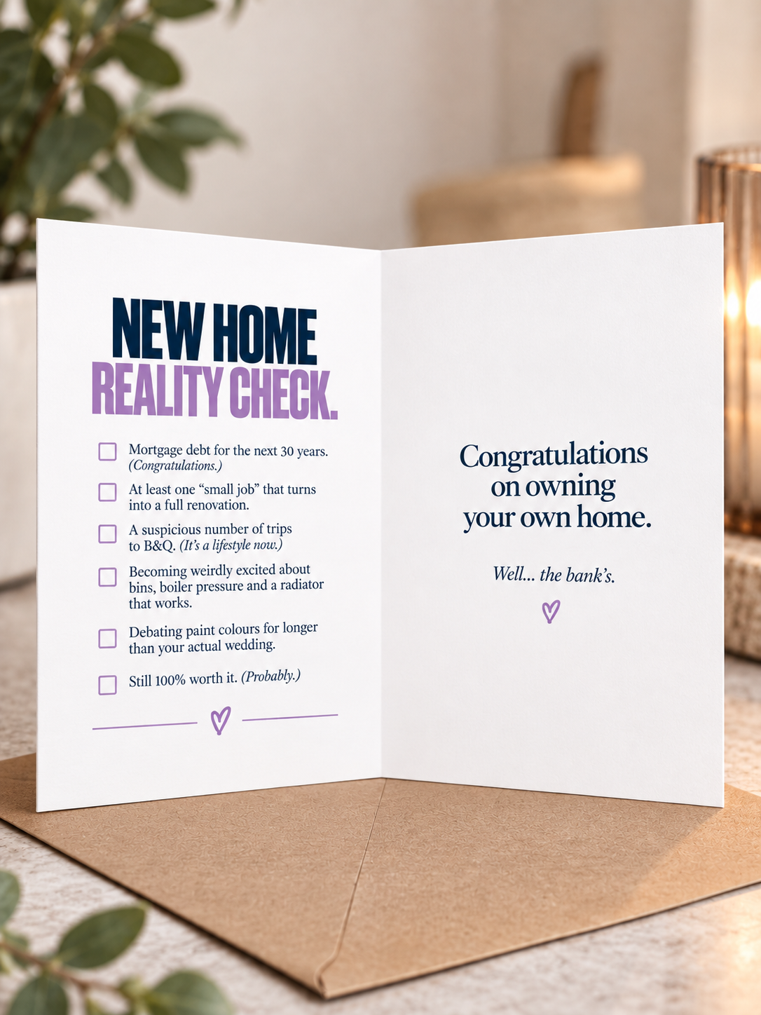 New Home Card - You Bought A House. Fucking Finally.