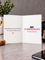 Break Up Congratulations Card - You Left Him. Fucking Finally.